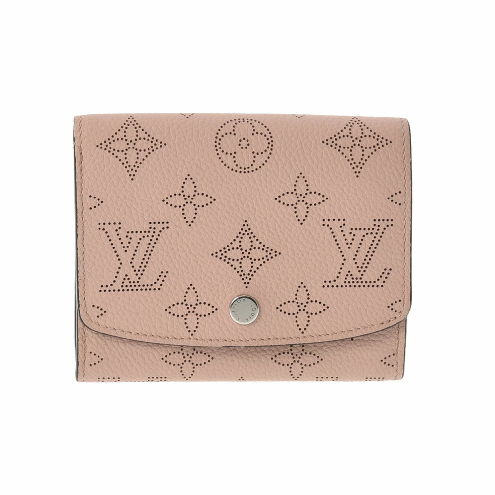 LOUIS VUITTON Mahina Portefeuille Iris Compact Magnolia Pink Leather Tri fold